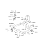 Diagram for 2010 Kia Sorento Engine Mount - 218102P100