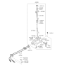 Diagram for 2009 Kia Sorento Shift Knob - 437112P100VA