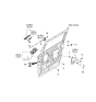 Diagram for 2006 Kia Sedona Door Handle - 836604D000