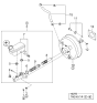 Diagram for Kia Sedona Brake Booster Vacuum Hose - 591304D200
