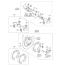 Diagram for Kia Sedona Brake Pad Set - 583024DU01