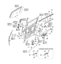 Diagram for 2013 Kia Sedona Window Regulator - 834044D010