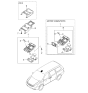 Diagram for 2006 Kia Sedona Dome Light - 928204D000TW