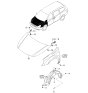 Diagram for Kia Sedona Wheelhouse - 868124D000