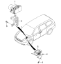 Diagram for 2012 Kia Sedona ABS Pump And Motor Assembly - 589204D000