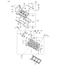 Diagram for 2008 Kia Amanti Valve Cover Gasket - 224533C110