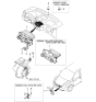 Diagram for Kia Sedona A/C Switch - 972504D200VA