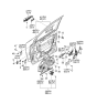 Diagram for 2012 Kia Sedona Door Hinge - 793254D000