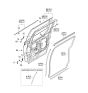 Diagram for 2009 Kia Sedona Weather Strip - 831314D000CS