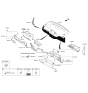 Diagram for 2016 Kia Sedona Steering Column Cover - 84850A9000WK