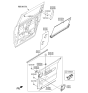 Diagram for 2017 Kia Sedona Weather Strip - 83231A9000