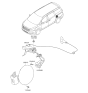 Diagram for Kia Sedona Fuel Door - 69510A9000