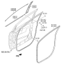 Diagram for 2018 Kia Sedona Door Seal - 82130A9000