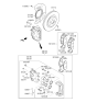 Diagram for Kia Sedona Brake Caliper Repair Kit - 581134H000