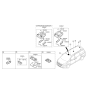 Diagram for 2016 Kia Sedona Interior Light Bulb - 92811A9100