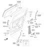 Diagram for 2015 Kia Sedona Window Run - 83530A9000