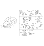 Diagram for Kia Sedona Horn - 96630A9900