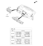 Diagram for Kia Sedona Dimmer Switch - 93700A9030WK