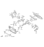 Diagram for 2018 Kia Sedona Radiator Support - 64101A9000