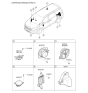 Diagram for Kia Sedona Car Speakers - 96310A9000