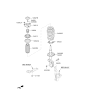 Diagram for 2015 Kia Sedona Shock And Strut Mount - 54610A9000