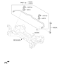 Diagram for 2016 Kia Sedona Sway Bar Kit - 54810A9000