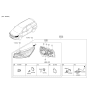 Diagram for 2015 Kia Sedona Headlight Cover - 921911K000