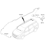 Diagram for 2019 Kia Sedona Antenna Mast - 96210A9450D9B