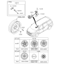 Diagram for Kia Sedona Wheel Cover - 52960A9500