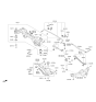 Diagram for Kia Sedona Rear Crossmember - 55405A9100