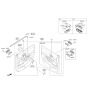 Diagram for Kia Sedona Power Window Switch - 93570A9301DGH