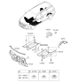 Diagram for Kia Sedona Dash Panels - 84120A9100