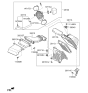 Diagram for 2019 Kia Sedona Air Filter Box - 28115A9100