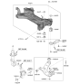 Diagram for 2019 Kia Sedona Control Arm - 54500A9100