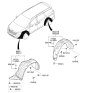 Diagram for 2018 Kia Sedona Wheelhouse - 86822A9000