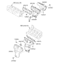 Diagram for Kia Sedona Exhaust Manifold - 285103L310