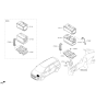 Diagram for 2020 Kia Sedona Battery Tray - 37150A9000