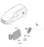 Diagram for 2019 Kia Sedona Fuel Door Release Cable - 81590A9510