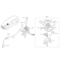 Diagram for 2020 Kia Sedona Automatic Transmission Shifter - 46700A9510