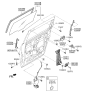 Diagram for 2021 Kia Sedona Window Motor - 83460A9200