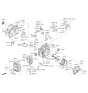 Diagram for 2020 Kia Sedona Transfer Case Mount - 452184G141