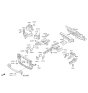 Diagram for Kia Sedona Engine Mount Bracket - 64527A9000