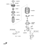 Diagram for 2020 Kia Sedona Shock And Strut Mount - 54610A9500
