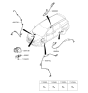 Diagram for 2021 Kia Sedona ABS Sensor - 95671A9000