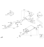 Diagram for Kia Sedona Exhaust Pipe - 28650A9200