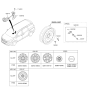 Diagram for 2021 Kia Sedona Spare Wheel - 52910A9600