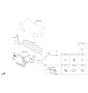 Diagram for 2021 Kia Sedona Hood Cable - 81190A9100