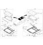 Diagram for Kia Sedona Sunroof - 81610A9000