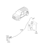 Diagram for Kia Fuel Door Release Cable - 81590B2000