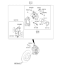 Diagram for Kia Soul Brake Caliper - 58190B2A00